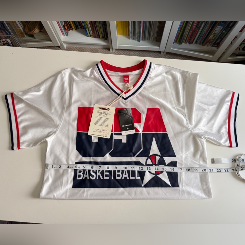 Mitchell & Ness Carl Malone Team USA ‘92 Authentic Shooting Shirt Size M 40 NWT